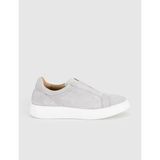 Cabani Gri Süet Deri Kadın Slip-On Sneaker