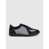 Cabani Hakiki Deri Koyu Lacivert Erkek Casual Sneaker Ayakkabı