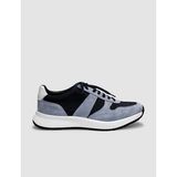 Cabani Hakiki Deri Mavi Bağcıklı Erkek Spor Ayakkabı