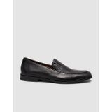 Cabani Seraraa Cabani Erkek Hakiki Deri Siyah Klasik Slip-On Ayakkabı