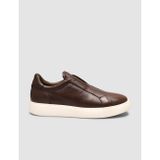 Cabani Seratas Kahverengi Hakiki Deri Slip-On Sneaker Ayakkabı