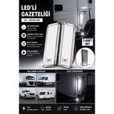 Cabbaroğlu Ticaret 12V LED Yan Markör Lambası Gazeteliği Araç Içi Dekoratif Aydınlatma Tır Panelvan Karavan Uyumlu 2'li Set - Beyaz