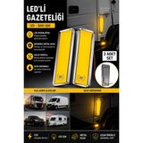 Cabbaroğlu Ticaret 12V LED Yan Markör Lambası Gazeteliği Araç Içi Dekoratif Aydınlatma Tır Panelvan Karavan Uyumlu 2'li Set - Sarı