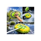 cabbaroğlu ticaret 360° Döner Başlıklı Mikrofiber Araba Yıkama Fırçası Uzatılabilir Alüminyum Saplı Oto Yıkama Mop Fırçası