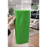 Cabbaroğlu Ticaret Mikrofiber Cam Bezi – Ev Araba Ofis Için Iz Bırakmayan Temizlik Bezi - Yeşil - 50x70