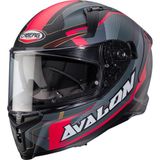 Caberg Avalon x Optıc Kırmızı Gri Motosiklet Kask - XL