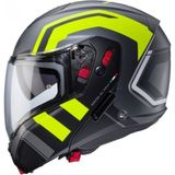 Caberg Motosiklet Kaskı Horus x Gri-Sarı Motor Çene Açılır Kask - Çok Renkli
