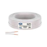 Cable Cable 100 Metre Hoparlör Elektrik ve Ses Kablosu Beyaz Kordon 2x0.75