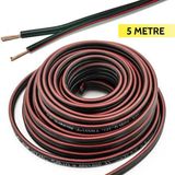 Cable Cable 2x0,75 Hoparlör Veya Güç Kablosu Cca Kordon (Siyah) - 5 Metre