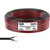 Cable Cable 50 Metre Hoparlör Elektrik ve Ses Kablosu Siyah Kordon 2x0.75