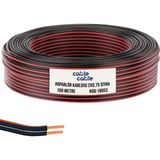 Cable Cable Hoparlör Kablosu Kordon 2x0.75 Siyah 100MT Cablecable - Yok