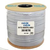 Cable Cable RG6/U4 1.02 mm 64 Tel 300 mt Anten Kablosu