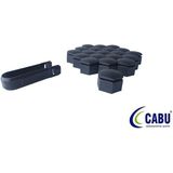 Cabu Bijon Kapağı Siyah 22X21MM Insıgnıa - A 20 Adet 220644