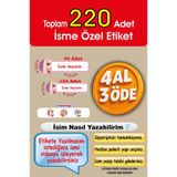 cabuk baskı Okul Etiketi Kalem Defter Etiketi Özel Isim Yazılabilen Etiket Barbie 220 Adet