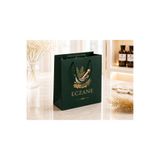 ÇABUKLAR Eczane Karton Çanta Körüklü Premium Orman Yeşili (14x8x20 cm) - 10 Adet