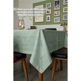 Cacao Home Jumbo Masaörtüsü Dertsiz Leke Tutmaz Sıvı Geçirmez Masa Örtüsü - Su Yeşili - 140 x 180 cm