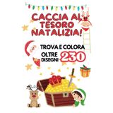 Caccia al tesoro natalizia: Trova e colora oltre 230 disegni dalla A alla Z - Libro da colorare