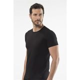 Cacharel 1305 O Yaka Kısa Kollu Erkek T-Shirt - Siyah - 2XL