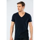 Cacharel 1306 Lacivert V Yaka Erkek T-shirt