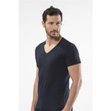 Cacharel 1306 V Yaka Kısa Kollu Erkek T-Shirt - Lacivert - M