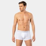 Cacharel 1317 Beyaz S Kısa Paçalı Düşük Bel Lastikli Erkek Boxer