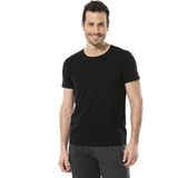 Cacharel 1331 Siyah Erkek O Yaka Likralı Kısa Kollu T-Shirt