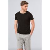 Cacharel 2169 Siyah Erkek Modal O Yaka Slim Fit T-Shirt