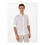 Cacharel Beyaz Regular Fit %100 Keten Gömlek 50303617-vr013