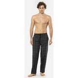 Cacharel Ekoseli Erkek Tek Alt Pijama, Cep Detaylıdır, %95 Pamuk %5 Likralı - Siyah