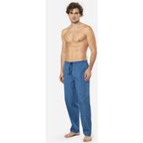 Cacharel Ekoseli Erkek Tek Alt Pijama, Cep Detaylıdır, %95 Pamuk %5 Likralı - XL - Mavi