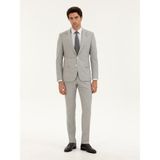 Cacharel Erkek Açık Gri Slim Fit Kareli Takım Elbise 50287888-VR001 - 6 Drop