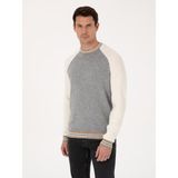 Cacharel Erkek Açık Gri Slim Fit Kazak 50311903-VR001