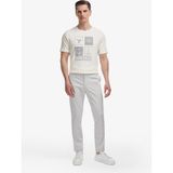 Cacharel Erkek Açık Gri Slim Fit Pamuk Karışımlı Beli Lastikli Kanvas Pantolon 50324292-VR001 - 31