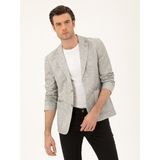 Cacharel Erkek Açık Gri Slim Fit Pamuk Karışımlı Ceket 50285251-VR001 - 54 - 6 Drop