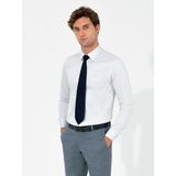 Cacharel Erkek Açık Gri Slim Fit Uzun Kollu Basic Gömlek 50259813-VR001 - 38