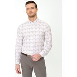 Cacharel Erkek Açık Kahverengi Slim Fit Uzun Kollu Gömlek 50248453-VR002