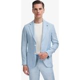 Cacharel Erkek Açık Mavi Slim Fit %100 Keten Mikro Desen Mono Yaka Ceket 50324476-VR003 - 6 Drop