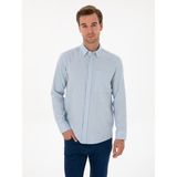 Cacharel Erkek Açık Mavi Slim Fit % 100 Pamuk Gömlek 50310522-VR003