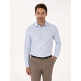 Cacharel Erkek Açık Mavi Slim Fit %100 Pamuk Klasik Yaka Oxford Gömlek 50318293-VR003 - 37