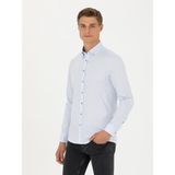 Cacharel Erkek Açık Mavi Slim Fit %100 Pamuk Oxford Gömlek 50270162-VR003