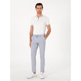 Cacharel Erkek Açık Mavi Slim Fit Gofreli Beli Bağcıklı Spor Pantolon 50305618-VR003 - 34