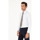 Cacharel Erkek Açık Mavi Slim Fit Pamuk Klasik Gömlek 50285570-VR003 - 39