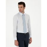 Cacharel Erkek Açık Mavi Slim Fit Pamuk Klasik Gömlek 50294746-VR003 - 38