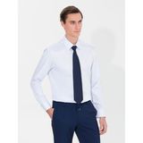 Cacharel Erkek Açık Mavi Slim Fit Uzun Kollu Basic Gömlek 50268503-VR003 - 38