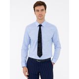 Cacharel Erkek Açık Mavi Slim Fit Uzun Kollu Gömlek 50233014-VR003 - 38