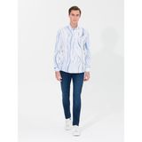 Cacharel Erkek Açık Mavi Slim Fit Uzun Kollu Gömlek 50265587-VR003 - 2XL