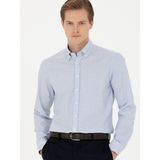 Cacharel Erkek Açık Mavi Slim Fit Uzun Kollu Gömlek 50278521-VR036 - 38