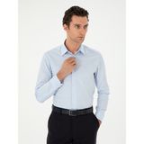 Cacharel Erkek Açık Mavi Slim Fit Uzun Kollu Gömlek 50303231-VR003 - 40