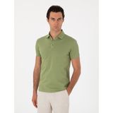 Cacharel Erkek Açık Yeşil Slim Fit Polo Yaka Pamuklu Basic T-Shirt 50300934-VR092 - 2XL
