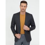 Cacharel Erkek Antrasit Slim Fit Yün Ceket 50242804-VR006 - 6 Drop